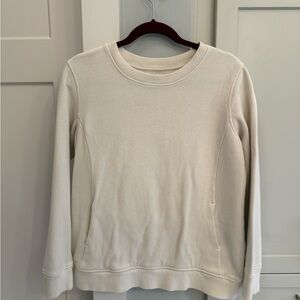 Duluth Trading Co Women's Soft Cream Crew Neck Sweatshirt